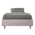 Manželská postel 140x200 cm s potahem z mikrovlákna, vyrobeno v Itálii - Athlete Viadurini