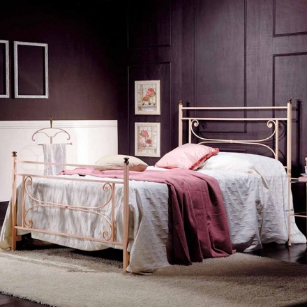 Full Bed a půl čtverečních kované železné kované Claudia Viadurini