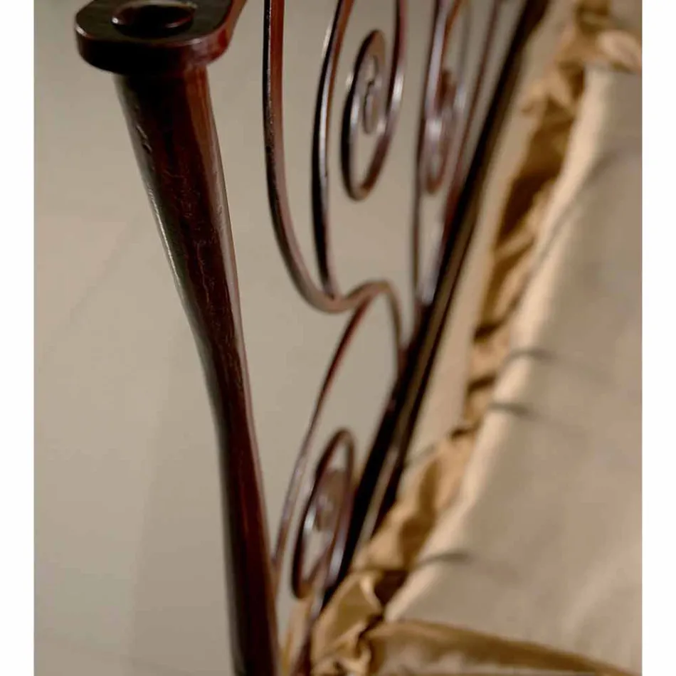 Postel a půl Square kované železné Ares Viadurini