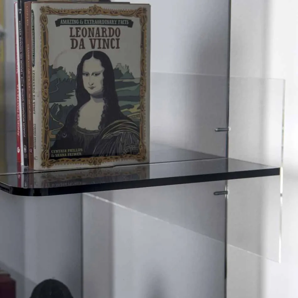 V Knihovny moderní design uzeným plexiskla Sfera4 Viadurini