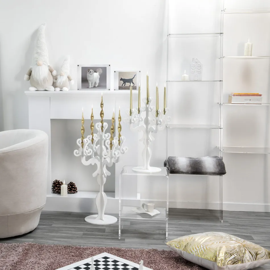 Transparentní plexisklová nástěnná knihovna Design až 4 prvky - Trezza Viadurini