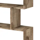 Vertikální designová nástěnná knihovna Obývací pokoj ve dřevě 3 povrchové úpravy - Minetta Viadurini