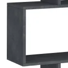 Vertikální designová nástěnná knihovna Obývací pokoj ve dřevě 3 povrchové úpravy - Minetta Viadurini