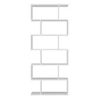 Vertikální designová nástěnná knihovna Obývací pokoj ve dřevě 3 povrchové úpravy - Minetta Viadurini