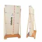 Design wall bookcase s 3 policami ručně vyráběnými v Itálii Nicla Viadurini