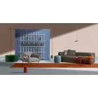 Nástěnná knihovna Shabby Chic v designu bílé jasanové dřevo - Babele Viadurini