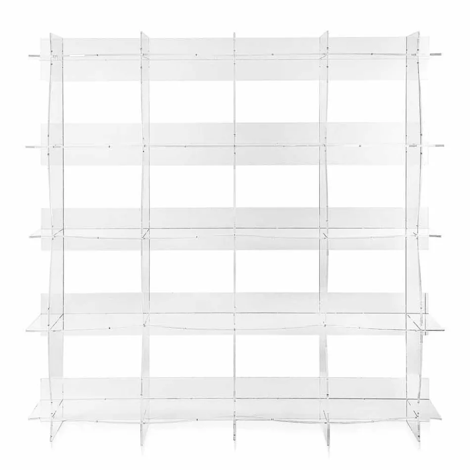 Volně stojící knihovna / stěna moderní design Pam transparentní Viadurini
