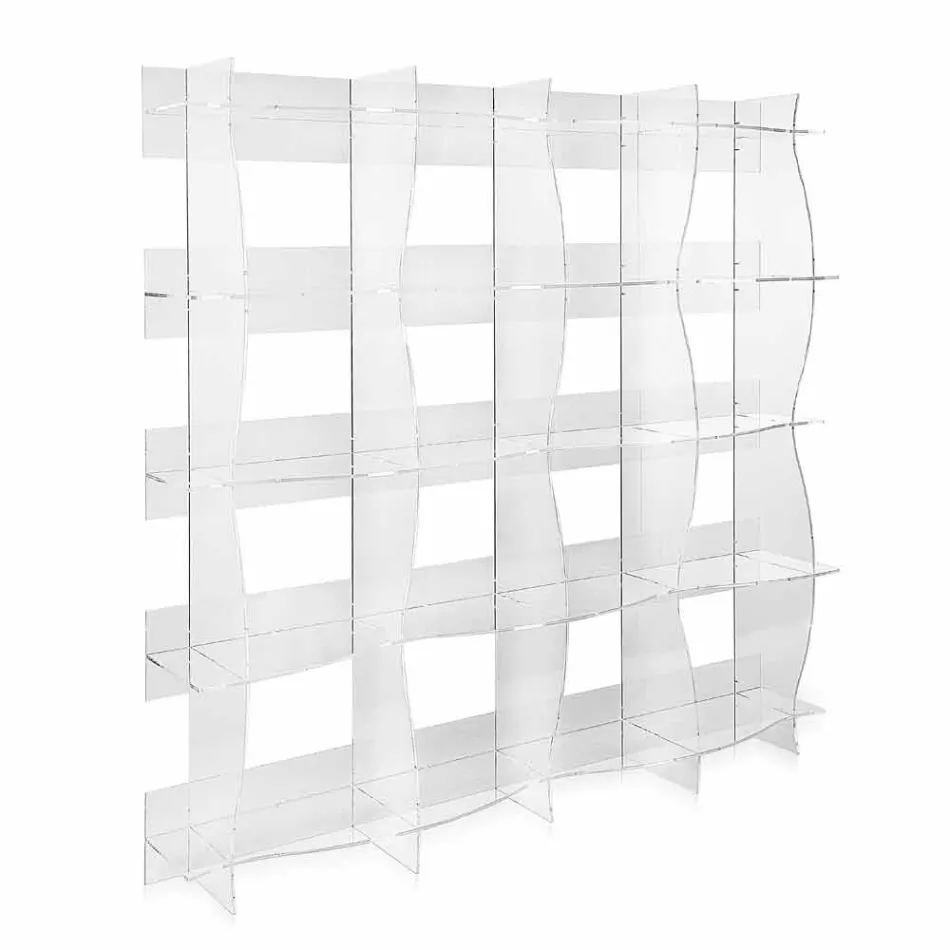 Volně stojící knihovna / stěna moderní design Pam transparentní Viadurini