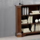 Knihovna se 3 otevřenými přihrádkami z dýhovaného dřeva Made in Italy - Epona Viadurini