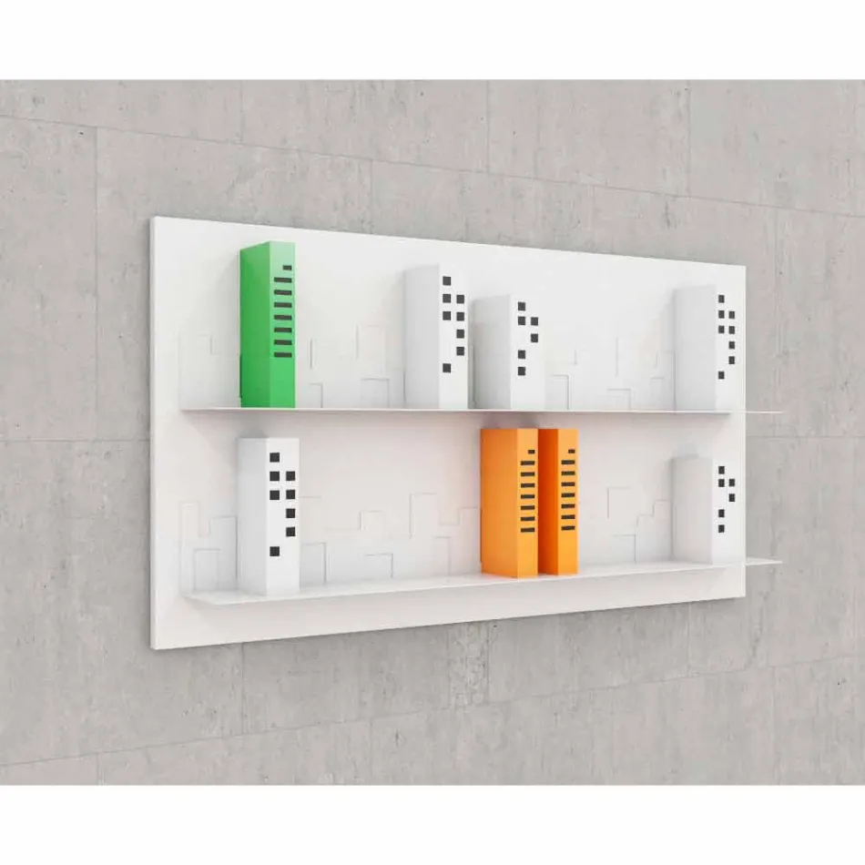 Knihovna Hang Skyline 130x70 Mabele Viadurini