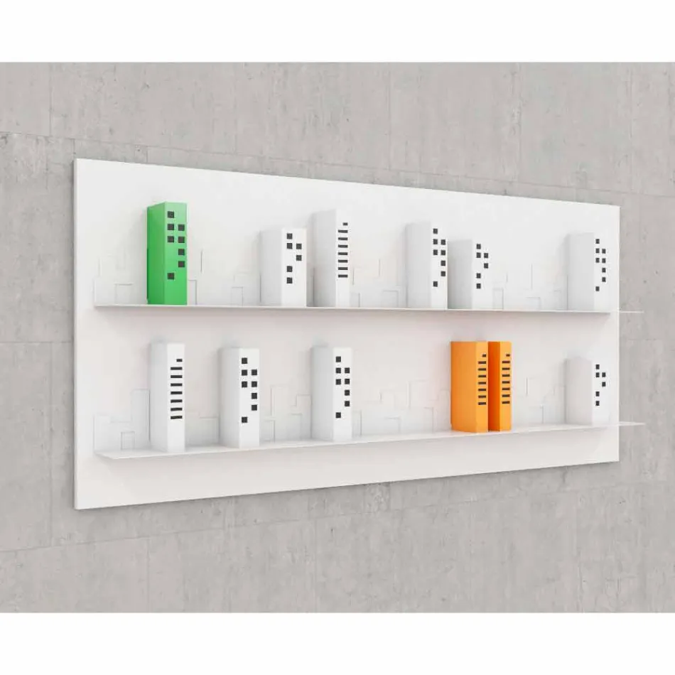 Knihovna Hang Skyline 186x86 Mabele Viadurini