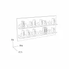 Knihovna Hang Skyline 186x86 Mabele Viadurini