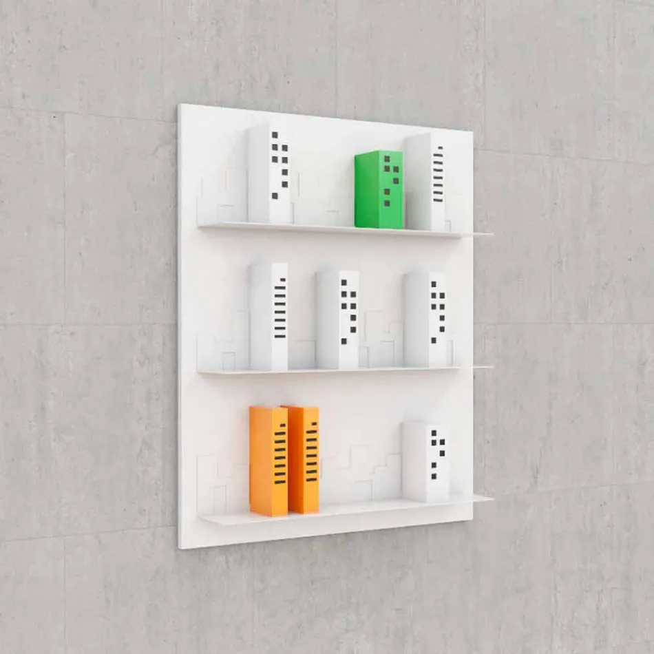 Knihovna Hang Skyline 90x110 Mabele Viadurini