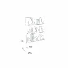 Knihovna Hang Skyline 90x110 Mabele Viadurini