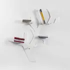 Knihovna bílá moderní design Carol Wall, made in Italy Viadurini