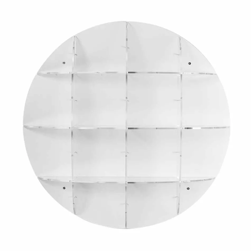 Knihovna bílá moderní design zeď Thu, made in Italy Viadurini