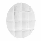 Knihovna bílá moderní design zeď Thu, made in Italy Viadurini