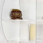 Knihovna bílá moderní design zeď Thu, made in Italy Viadurini