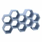 Slide Hexa barevná stěnová knižka vyrobená v Itálii Viadurini