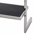 Knihovna stěna oceli a skla konstrukce 60x180x44cm Tafre Viadurini