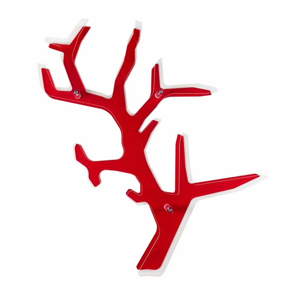 Library of red moderního designu Carol Wall, made in Italy Viadurini