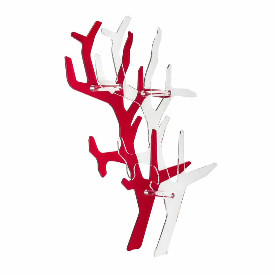 Library of red moderního designu Carol Wall, made in Italy Viadurini