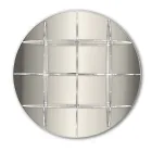 Kulatá nástěnná knihovna ve zlatém nebo stříbrném plexi Made in Italy - Lizzy Viadurini