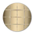 Kulatá nástěnná knihovna ve zlatém nebo stříbrném plexi Made in Italy - Lizzy Viadurini