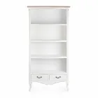 Klasická podlahová knihovna ze dřeva s kovovými úchyty Homemotion - Spina Viadurini