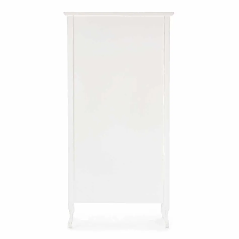 Klasická podlahová knihovna ze dřeva s kovovými úchyty Homemotion - Spina Viadurini