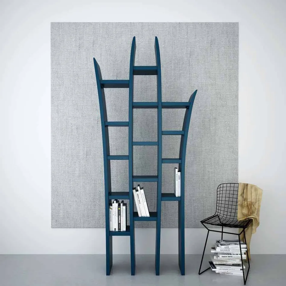 Moderní designová knižnice Herba vyrobená v Itálii Viadurini