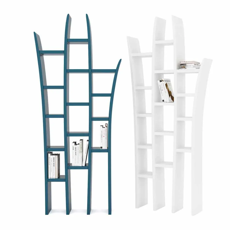 Moderní designová knižnice Herba vyrobená v Itálii Viadurini