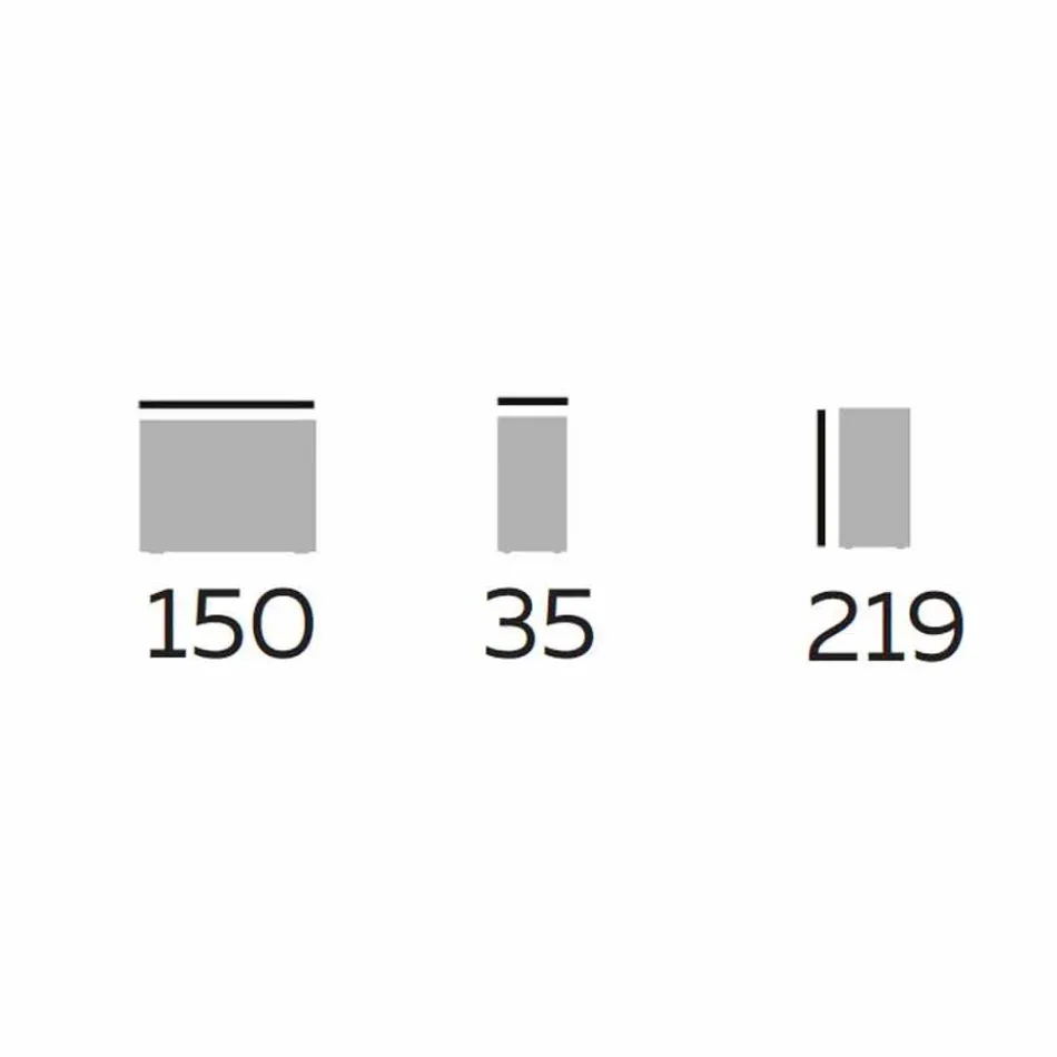 Designová podlahová regál ze dřeva s kameninovými deskami vyrobenými v Itálii - Aspide Viadurini