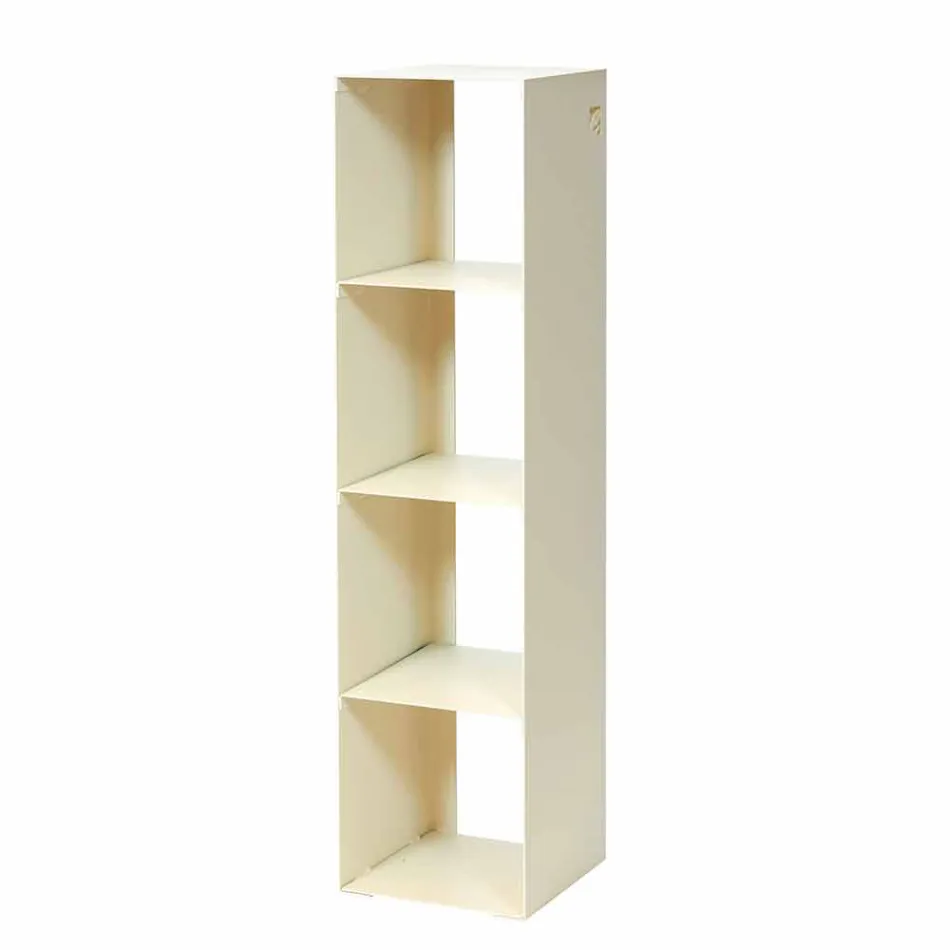 Černá, červená, bílá nebo šedá železná moderní podlahová knihovna Vyrobeno v Itálii - Pls Viadurini