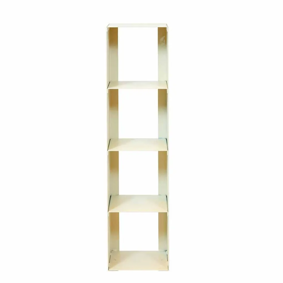 Černá, červená, bílá nebo šedá železná moderní podlahová knihovna Vyrobeno v Itálii - Pls Viadurini