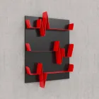 Knihovna design Battikuore 90x127 (3 police) Mabele Viadurini