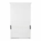 Klasická dřevěná knihovna s dekorativním žebříkem Homemotion - cedr Viadurini