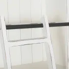 Klasická dřevěná knihovna s dekorativním žebříkem Homemotion - cedr Viadurini