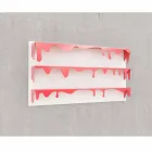 Knihovna design Kolata 130x70 (3 police) Mabele Viadurini