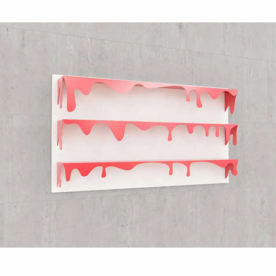 Knihovna design Kolata 130x70 (3 police) Mabele Viadurini