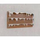 Knihovna design Kolata 130x70 (3 police) Mabele Viadurini