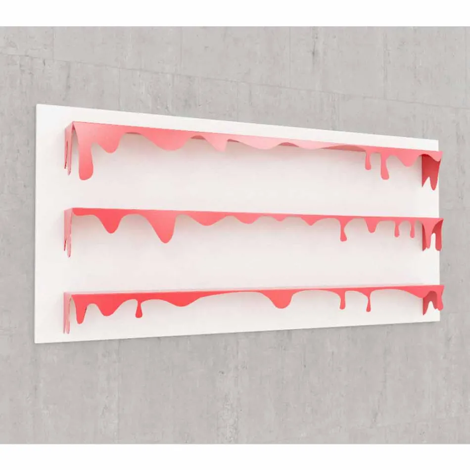 Knihovna design Kolata 186x86 (3 police) Mabele Viadurini