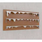 Knihovna design Kolata 186x86 (3 police) Mabele Viadurini