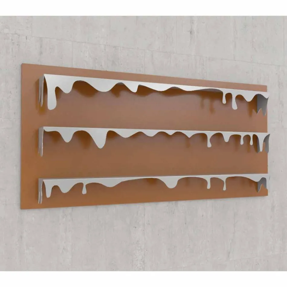 Knihovna design Kolata 186x86 (3 police) Mabele Viadurini