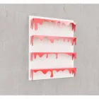 Knihovna design Kolata 90x110 (4 běžci) Mabele Viadurini