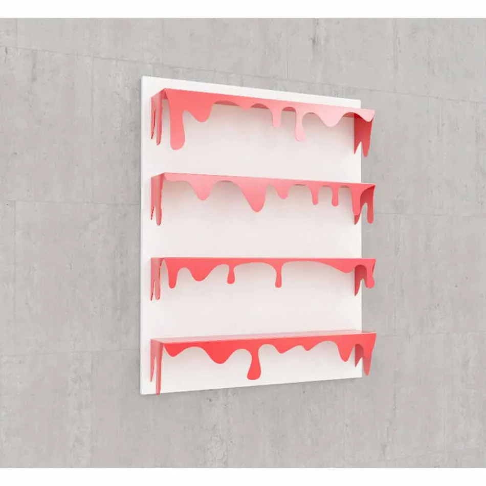 Knihovna design Kolata 90x110 (4 běžci) Mabele Viadurini