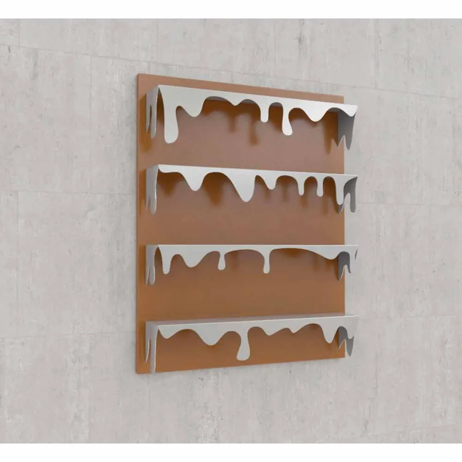 Knihovna design Kolata 90x110 (4 běžci) Mabele Viadurini