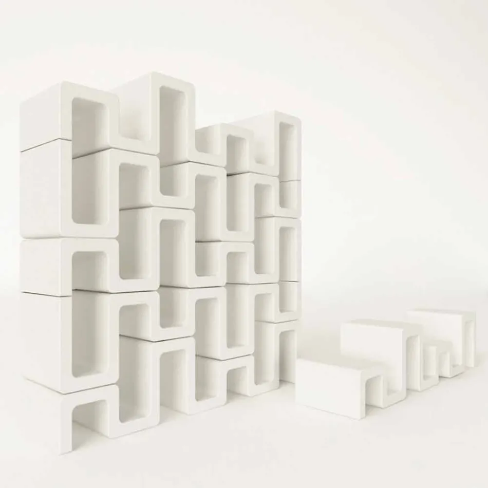 Moderní designová knihovna Sisma Vyrobeno v Itálii Viadurini