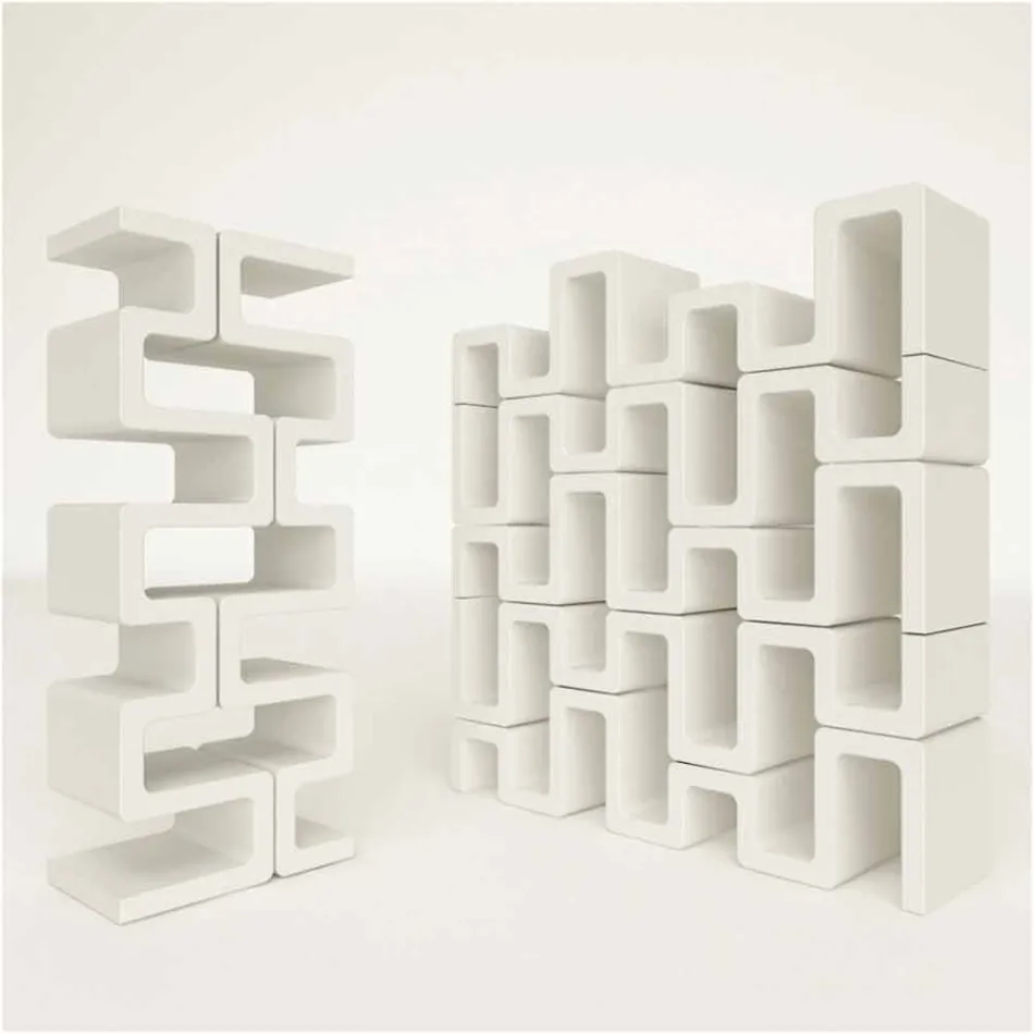 Moderní designová knihovna Sisma Vyrobeno v Itálii Viadurini