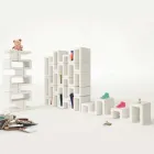 Moderní designová knihovna Sisma Vyrobeno v Itálii Viadurini